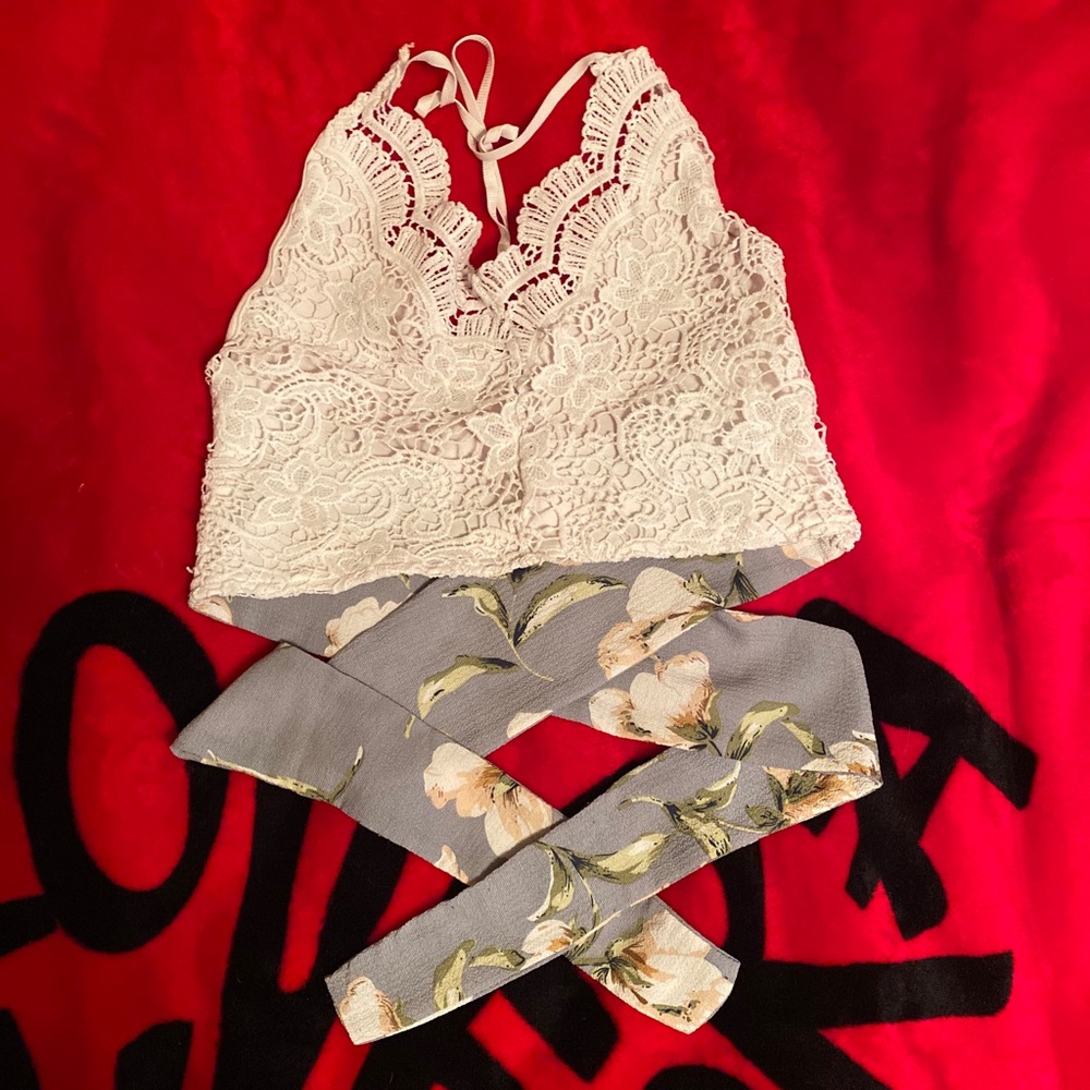 Spaghetti strap crop top